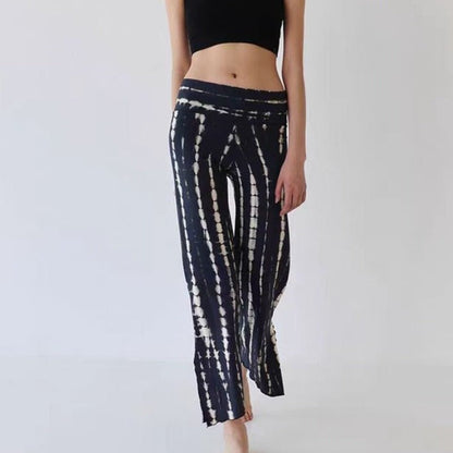 Printed Flare Yoga Pants | Soft Lines & Gentle Support