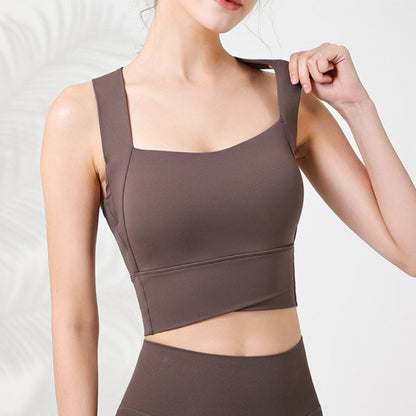 Cross Yoga Sports Bra | Soft Support & Natural Hold