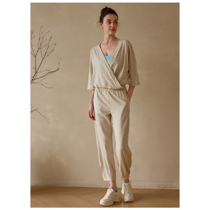 Linen Relaxed Yoga Top | Soft Movement & Everyday Ease