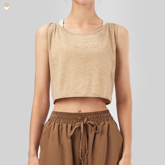Airy Open-Back Quick-Dry Yoga Top | Soft Movement & Everyday Ease