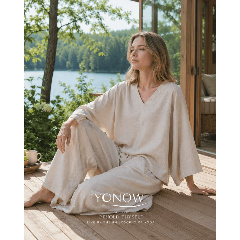 Linen Zen Flow Yoga Set | Soft Structure & Everyday Ease