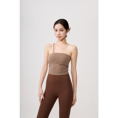 Asymmetric Yoga Bra Top | Soft Support & Natural Hold