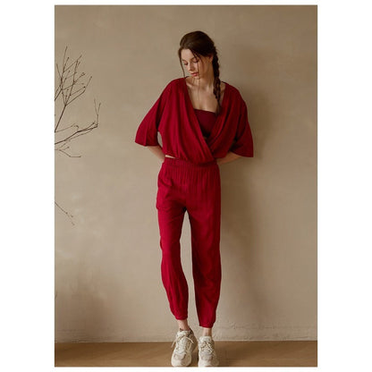 Linen Relaxed Yoga Top | Soft Movement & Everyday Ease