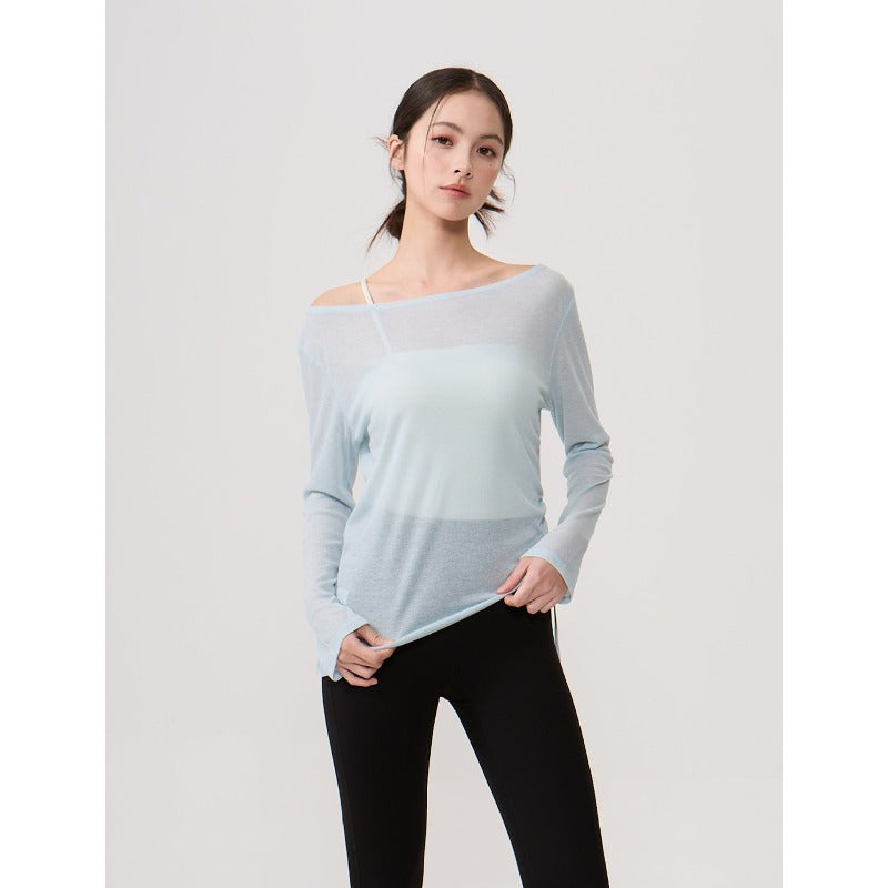 Airy Drape Relaxed Yoga Top | Soft Movement & Everyday Ease