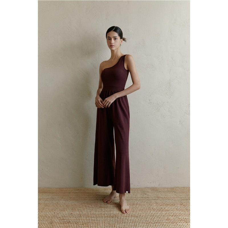 One-Shoulder Yoga Jumpsuit | Clean Fit & Effortless Movement
