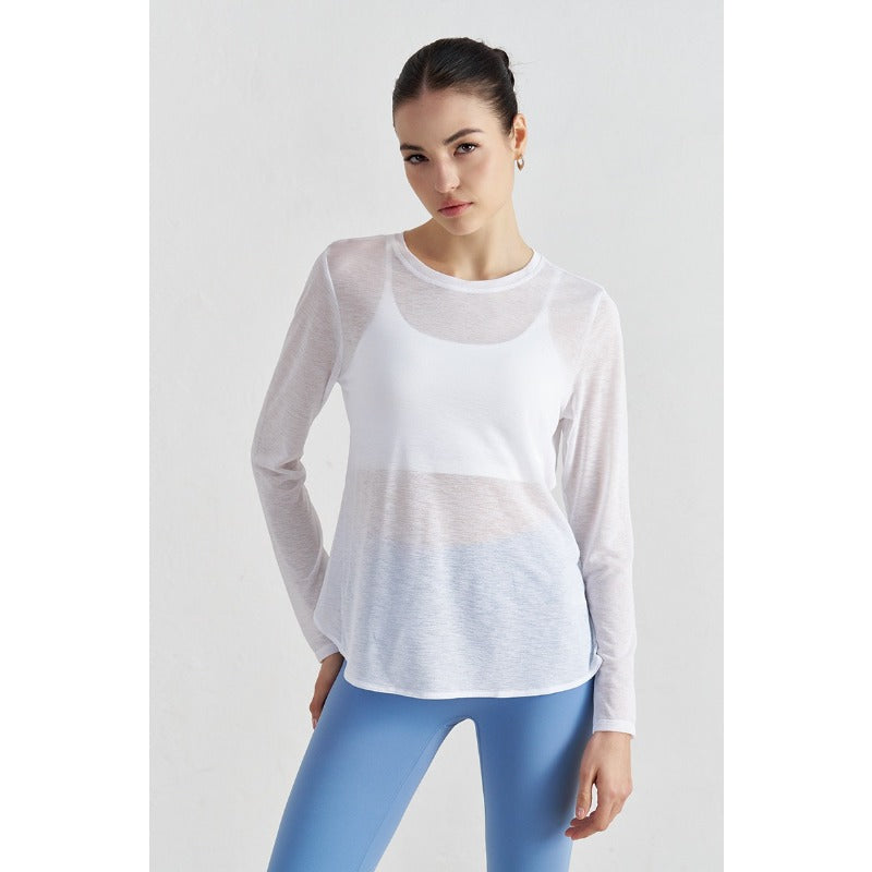 Airy Cross Open-Back Yoga Cover-Up | Light Layers for Studio & Daily Life