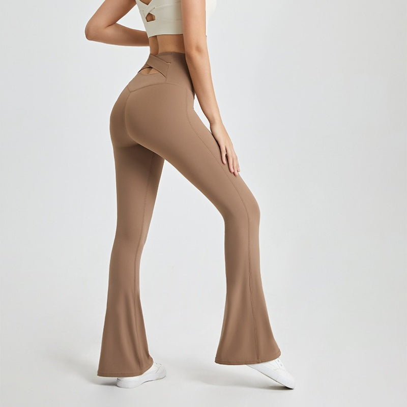 High-Waisted Flare Yoga Pants | Soft Lines & Gentle Support
