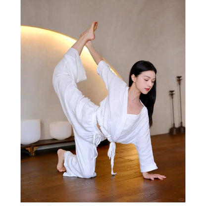 Cotton Yoga Set | Coordinated Comfort & Support
