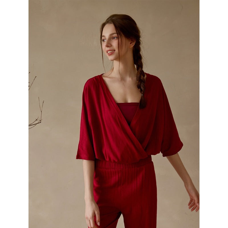Linen Relaxed Yoga Top | Soft Movement & Everyday Ease