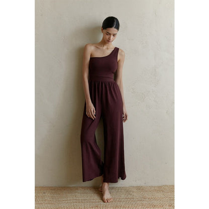 One-Shoulder Yoga Jumpsuit | Clean Fit & Effortless Movement