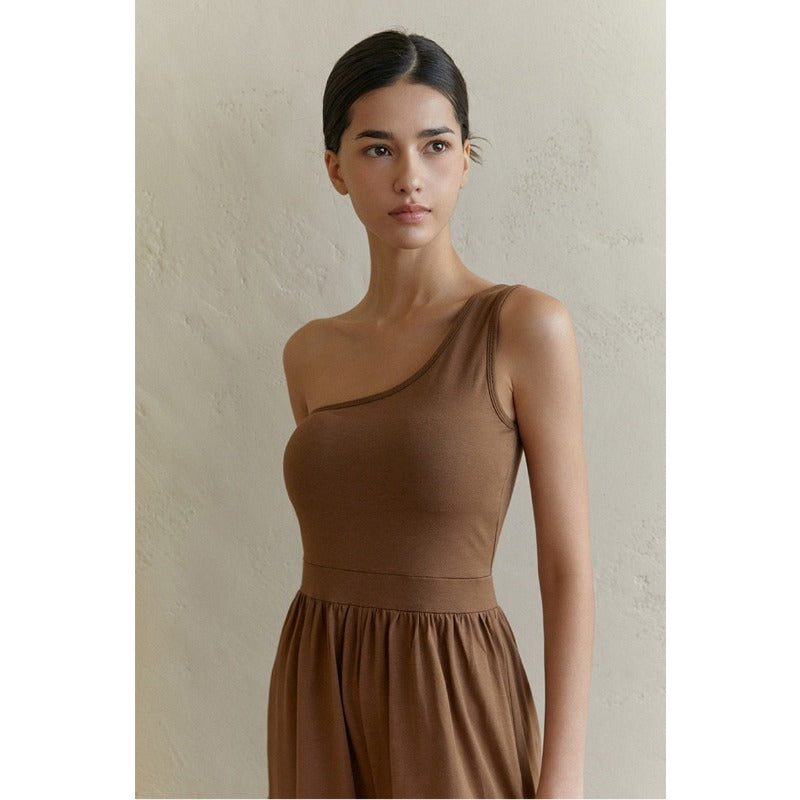 One-Shoulder Yoga Jumpsuit | Clean Fit & Effortless Movement