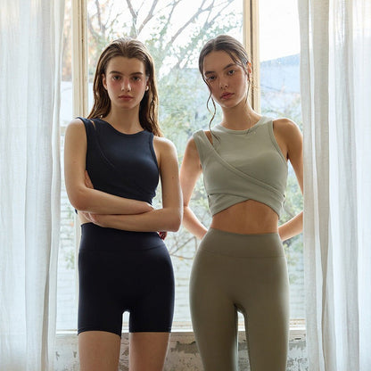 Cross Yoga Bra Top | Soft Support & Natural Hold