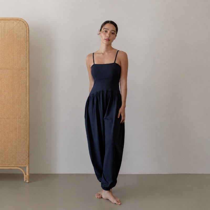 Built-In Bra Yoga Jumpsuit | Relaxed Fit for Yoga & Everyday