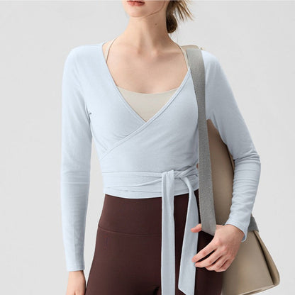 Cross V-Neck Yoga Wear | Mindful Movement & Daily Ease