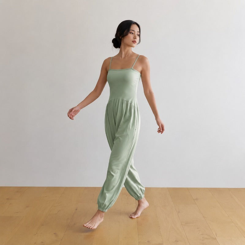 Built-In Bra Yoga Jumpsuit | Relaxed Fit for Yoga & Everyday