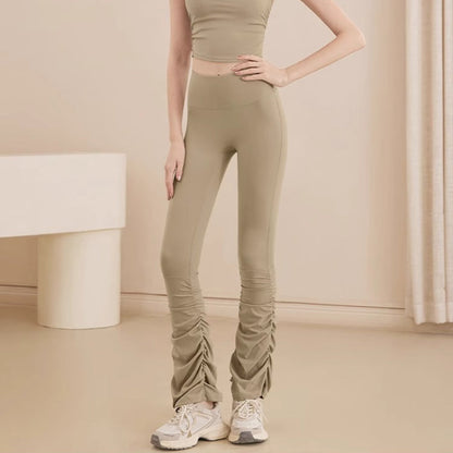 High-Waisted Flare Yoga Pants | Soft Lines & Gentle Support