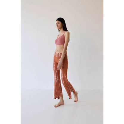 Printed Flare Yoga Pants | Soft Lines & Gentle Support