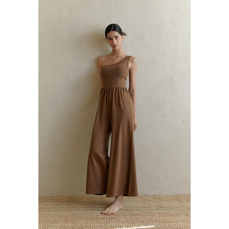 One-Shoulder Yoga Jumpsuit | Clean Fit & Effortless Movement