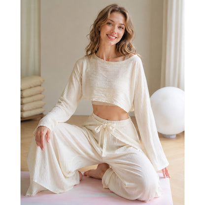 Wide-Leg Flow Yoga Set | Soft Structure & Everyday Ease