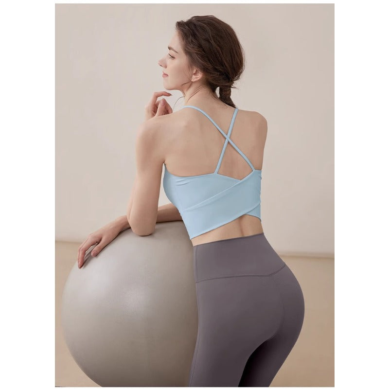 Cross Yoga Sports Bra | Soft Support & Natural Hold