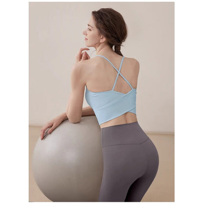 Cross Yoga Sports Bra | Soft Support & Natural Hold