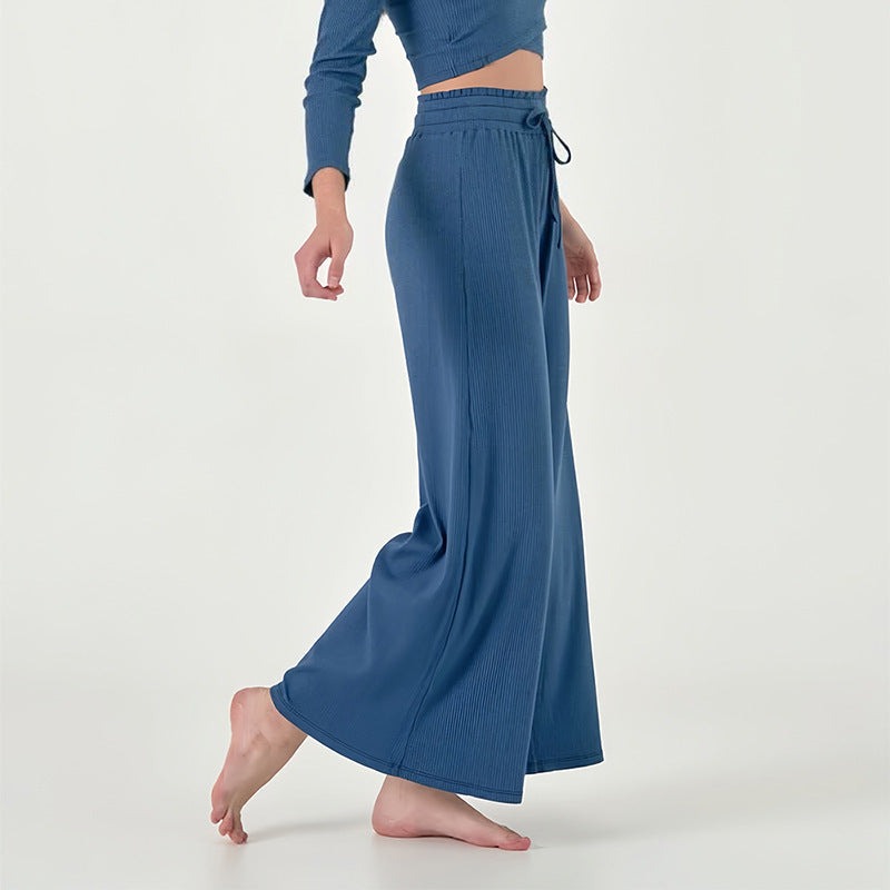 Wide-Leg Flow Yoga Pants | Relaxed Drape & Everyday Ease
