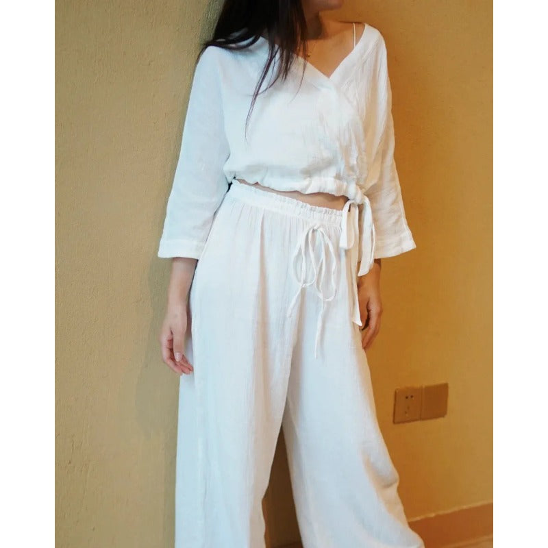 Cotton Yoga Set | Coordinated Comfort & Support