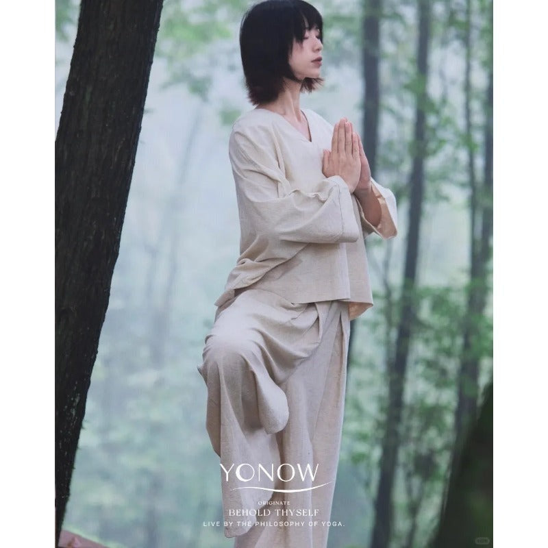 Linen Zen Flow Yoga Set | Soft Structure & Everyday Ease