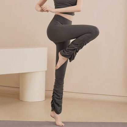 High-Waisted Flare Yoga Pants | Soft Lines & Gentle Support