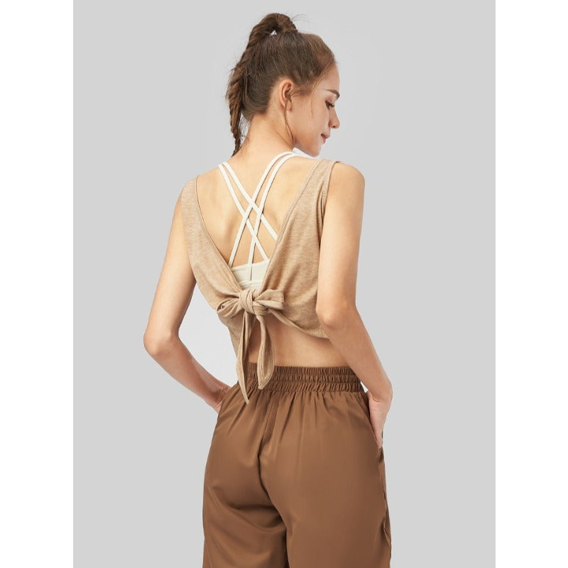 Airy Open-Back Quick-Dry Yoga Top | Soft Movement & Everyday Ease