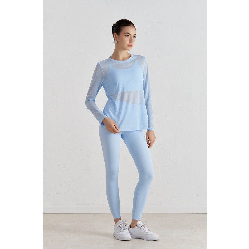 Airy Cross Open-Back Yoga Cover-Up | Light Layers for Studio & Daily Life