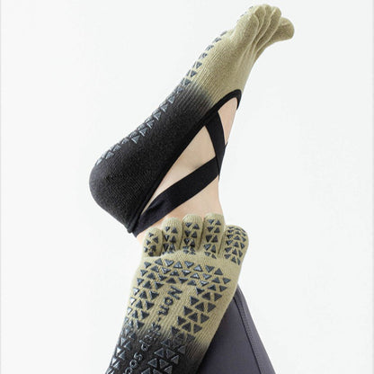 Non-Slip Five-Toe Yoga Socks | Grounded Grip & Barefoot Feel