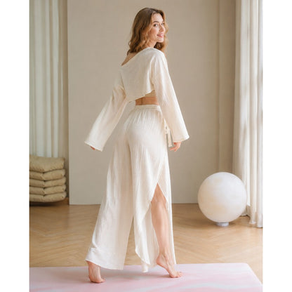 Wide-Leg Flow Yoga Set | Soft Structure & Everyday Ease