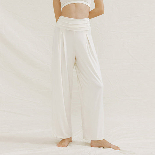Wide-Leg High-Waisted Flow Yoga Pants