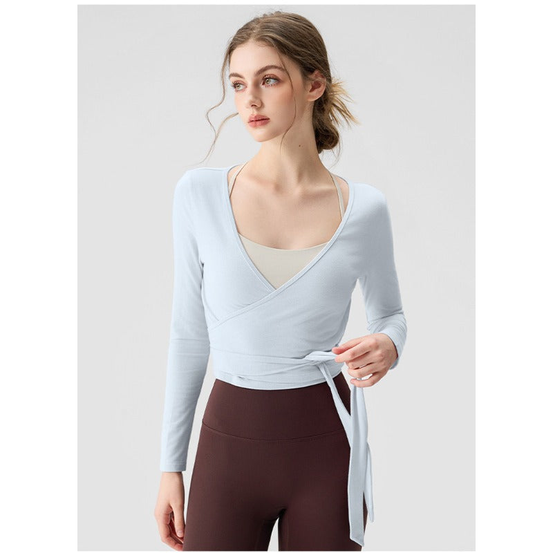 Cross V-Neck Yoga Wear | Mindful Movement & Daily Ease