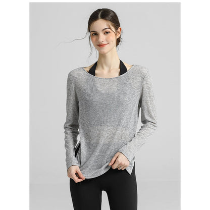 Airy Sheer Drape Yoga Top | Soft Movement & Everyday Ease