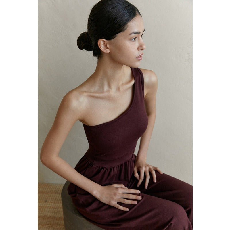 One-Shoulder Yoga Jumpsuit | Clean Fit & Effortless Movement