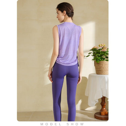 Mesh Quick-Dry Yoga Tank Top | Lightweight Ease & Breathable Flow