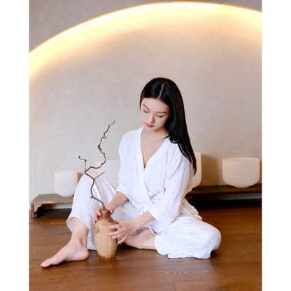 Cotton Yoga Set | Coordinated Comfort & Support