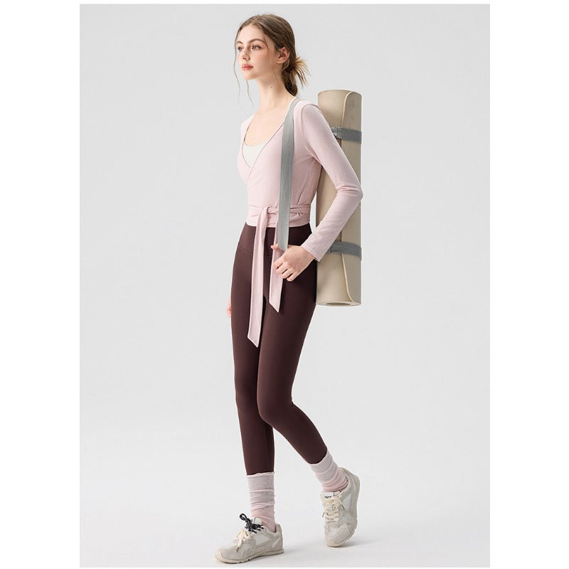 Cross V-Neck Yoga Wear | Mindful Movement & Daily Ease