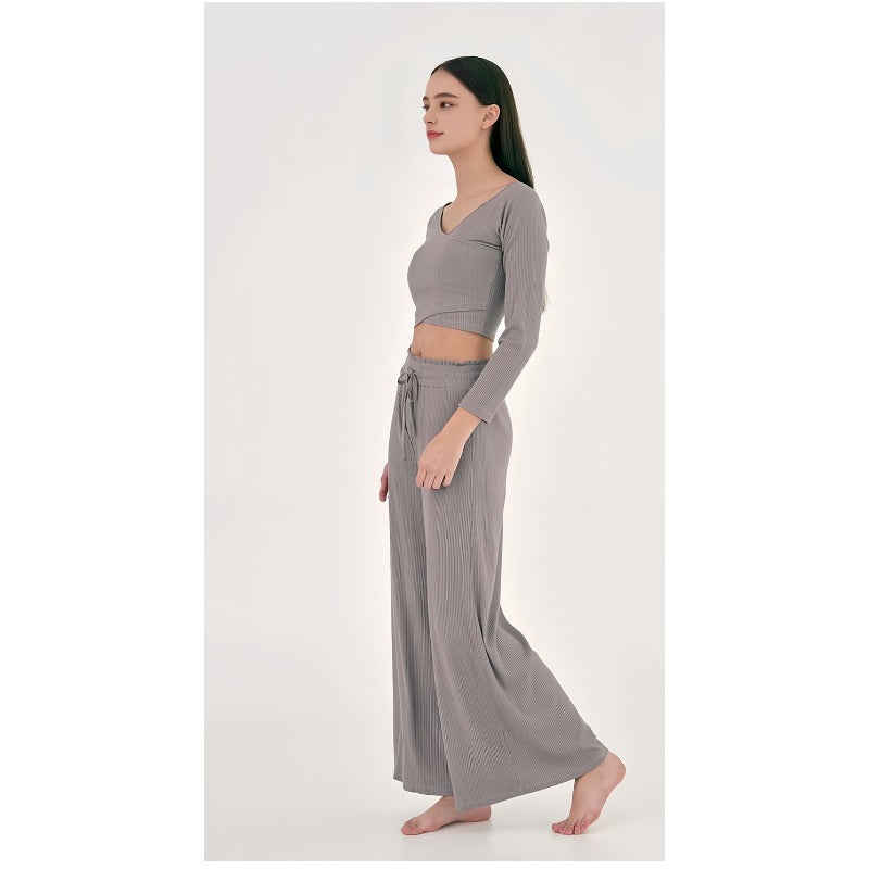 Wide-Leg Flow Yoga Pants | Relaxed Drape & Everyday Ease