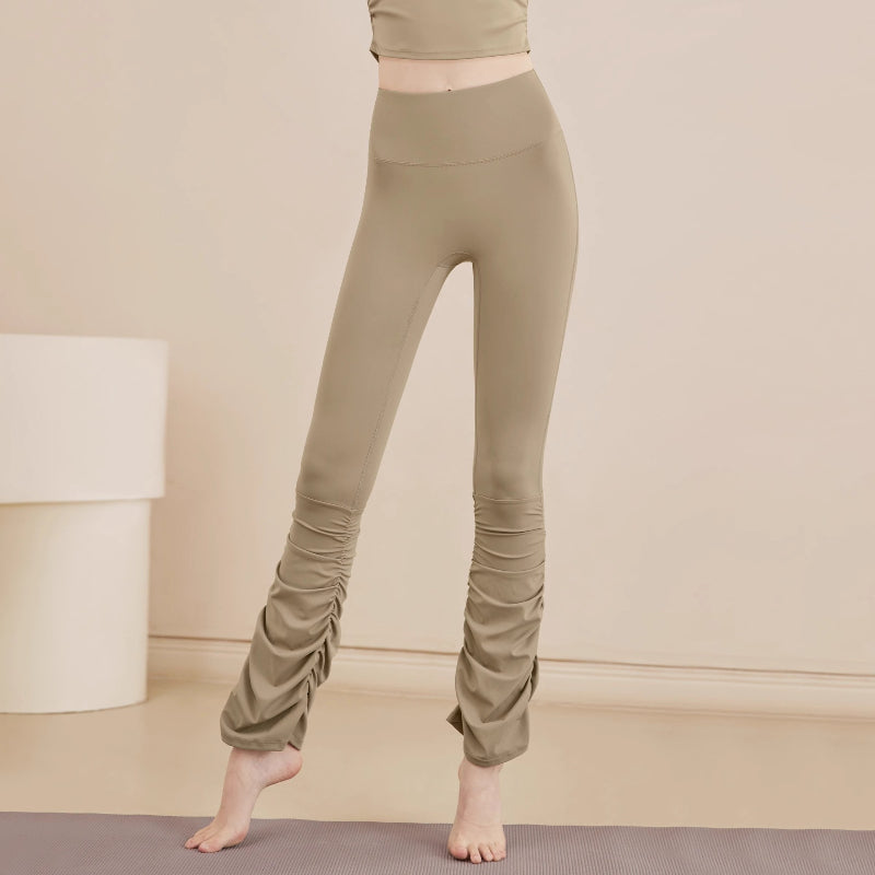 High-Waisted Flare Yoga Pants | Soft Lines & Gentle Support