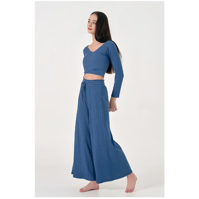 Wide-Leg Flow Yoga Pants | Relaxed Drape & Everyday Ease