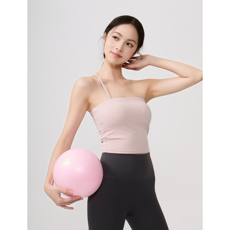 Asymmetric Yoga Bra Top | Soft Support & Natural Hold
