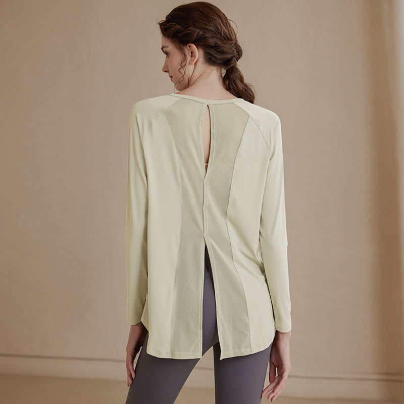 Mesh Relaxed Yoga Cover-Up