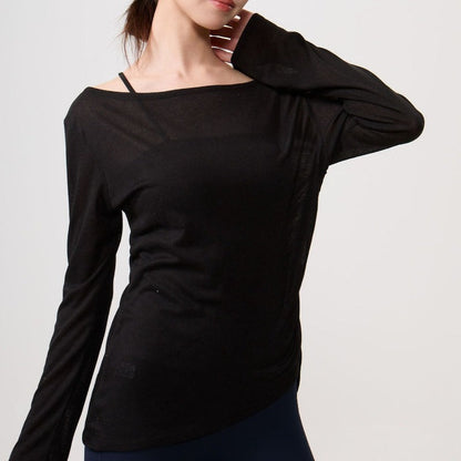 Airy Drape Relaxed Yoga Top | Soft Movement & Everyday Ease