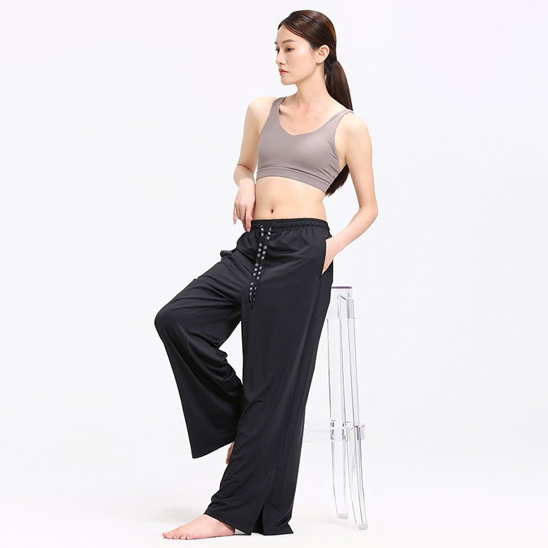 Wide-Leg UV Quick-Dry Flow Yoga Pants | Relaxed Drape & Everyday Ease