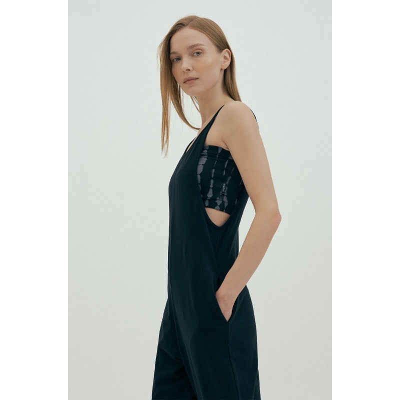 Wide-Leg Relaxed Yoga Jumpsuit | One-Piece Ease & Natural Flow
