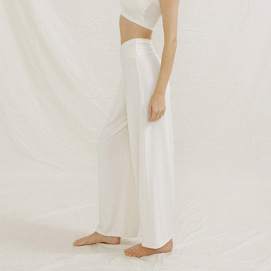 Wide-Leg High-Waisted Flow Yoga Pants