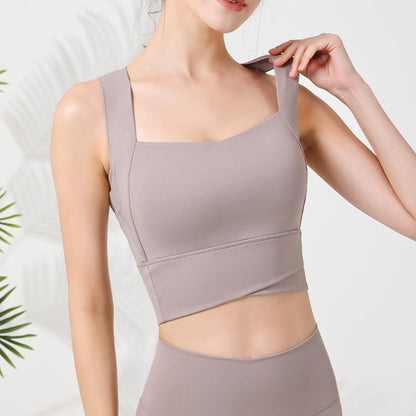 Cross Yoga Sports Bra | Soft Support & Natural Hold